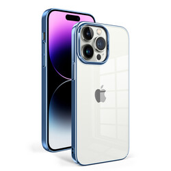 Apple iPhone 14 Pro Max Kılıf Zore Sun Kapak Mavi Açık