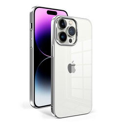 Apple iPhone 14 Pro Max Kılıf Zore Sun Kapak Gümüş