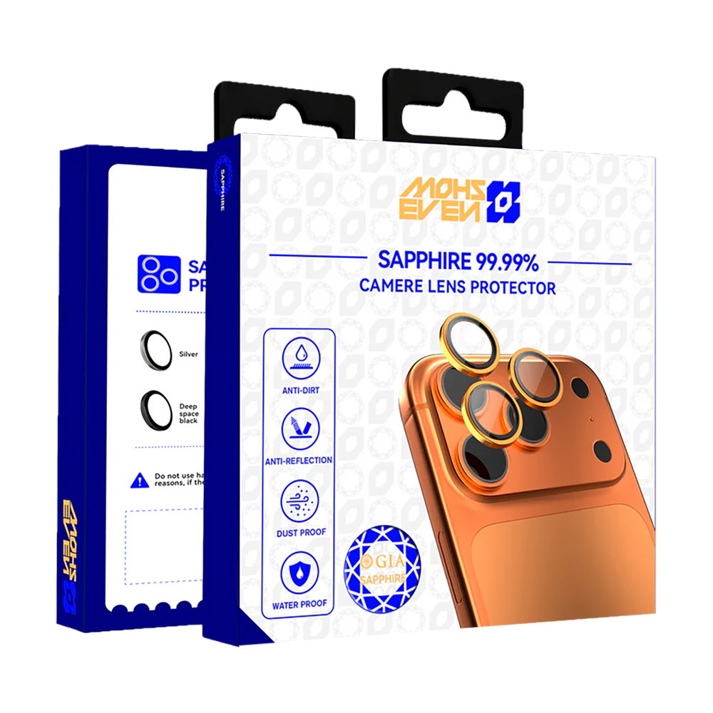 Apple iPhone 14 Pro Mohseven Safir Anti Reflective Kamera Lens Koruyucu - 10
