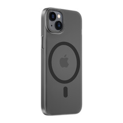 Apple iPhone 14 Wiwu Frosted Magnetic Buzlu Sert PC Kapak Siyah