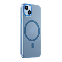 Apple iPhone 14 Wiwu Frosted Magnetic Frosted Hard PC Cover Blue