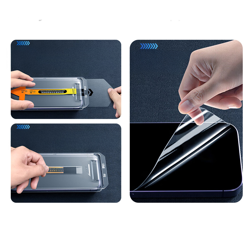 Apple iPhone 14 Zore 2.5D Oliv Privacy Temperli Cam Ekran Koruyucu + Kolay Uygulama Aparatı - 5