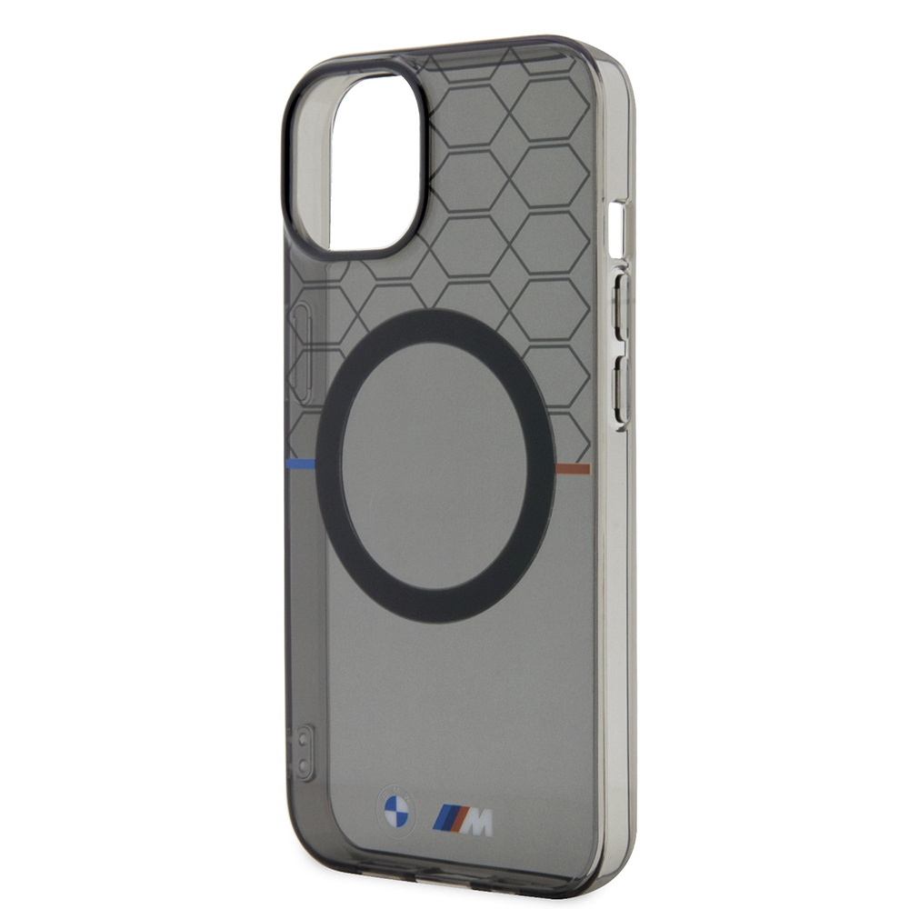 Apple iPhone 15 Case BMW Magsafe Charging Feature Transparent M Design Original Licensed Cover - 7