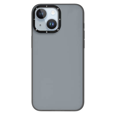 Apple iPhone 15 Case Frosted Matte Design Youngkit Hidden Sand Series Cover Grey