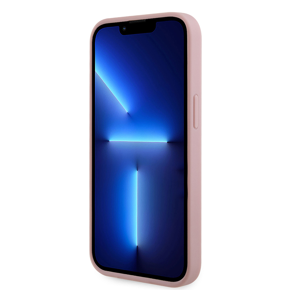 Apple iPhone 15 Case Guess Original Licensed Stone Back Surface Triangle Logo Cover - 9