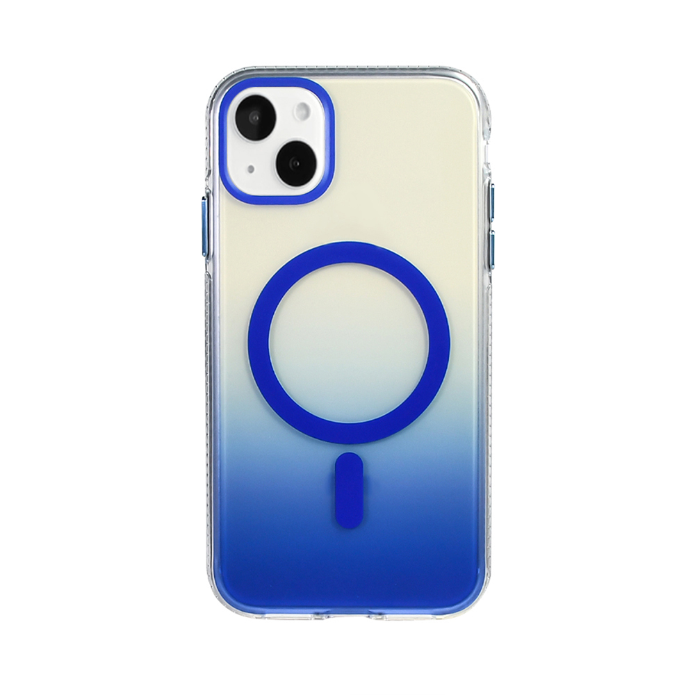 Apple iPhone 15 Case M-safe Charging Feature Transparent Color Transition Zore Toros Cover - 9