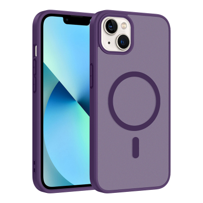 Apple iPhone 15 Case M-safe Charging Feature Zore Ballet Flat Cover Derin Mor