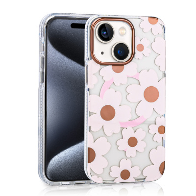 Apple iPhone 15 Case Magsafe Charging Feature Zore Papat Cover Pink