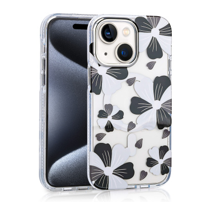 Apple iPhone 15 Case Magsafe Charging Feature Zore Papat Cover Black