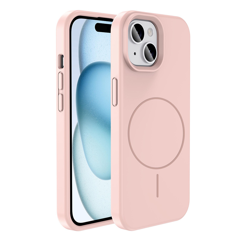 Apple iPhone 15 Case Magsafe Charging Featured Liquid Technology Erasable Hard Zore Kivi Cover - 1