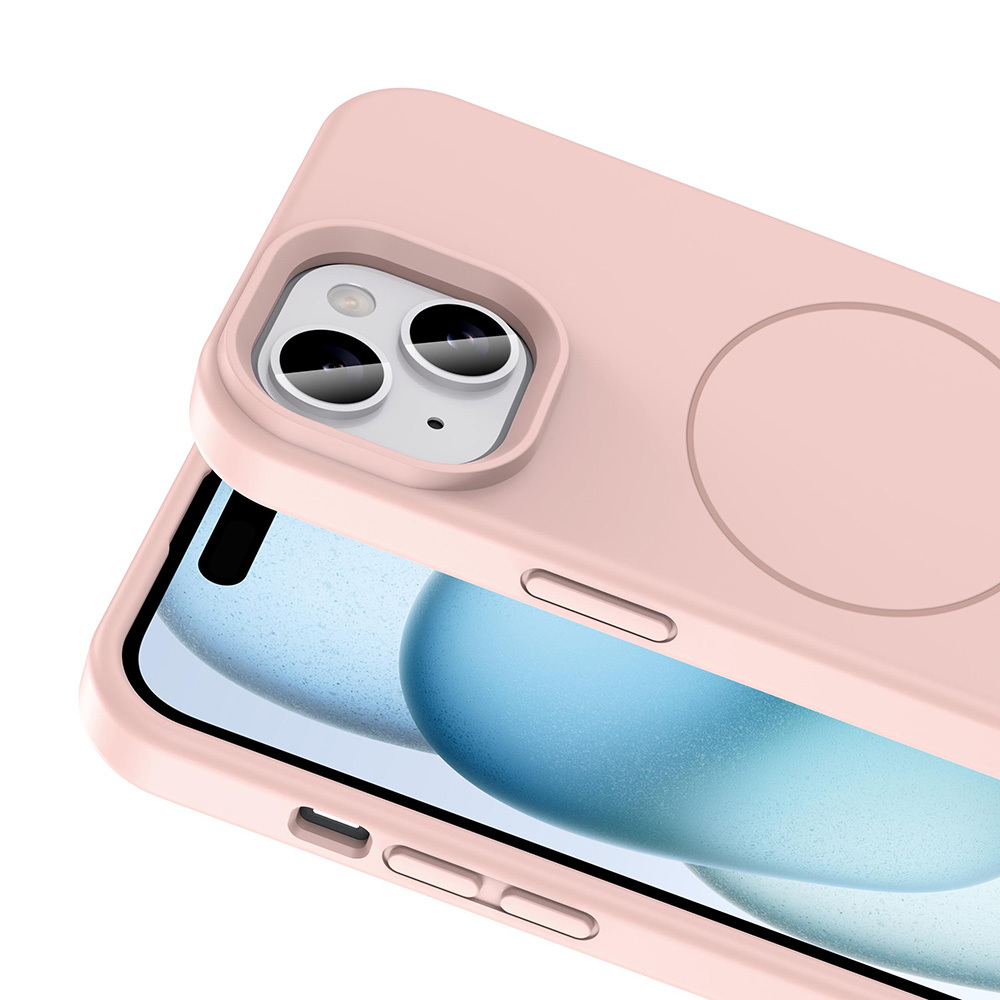 Apple iPhone 15 Case Magsafe Charging Featured Liquid Technology Erasable Hard Zore Kivi Cover - 26