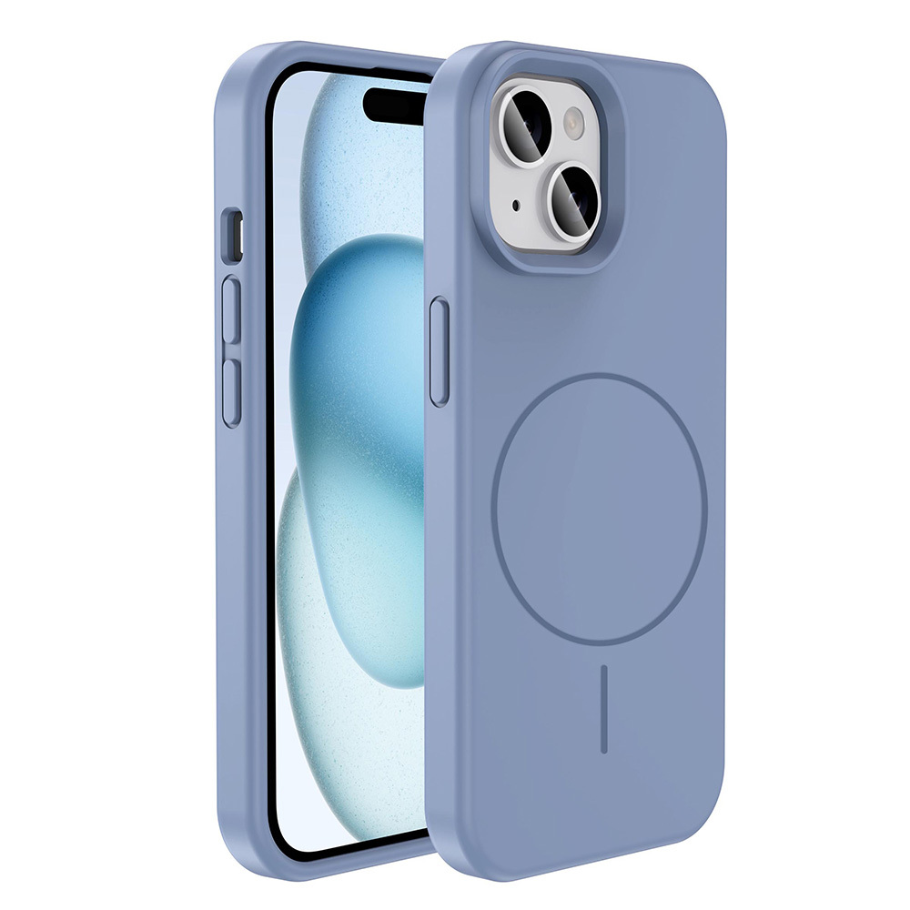 Apple iPhone 15 Case Magsafe Charging Featured Liquid Technology Erasable Hard Zore Kivi Cover - 9