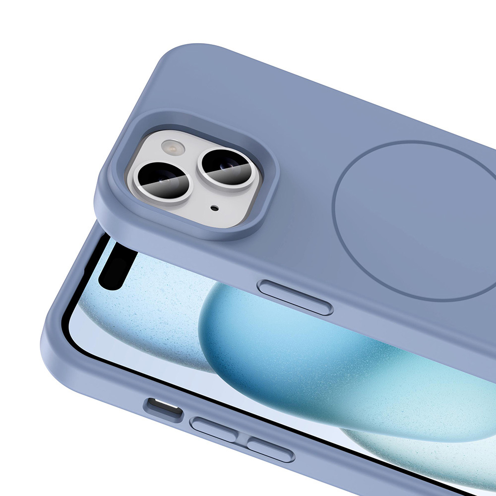 Apple iPhone 15 Case Magsafe Charging Featured Liquid Technology Erasable Hard Zore Kivi Cover - 23