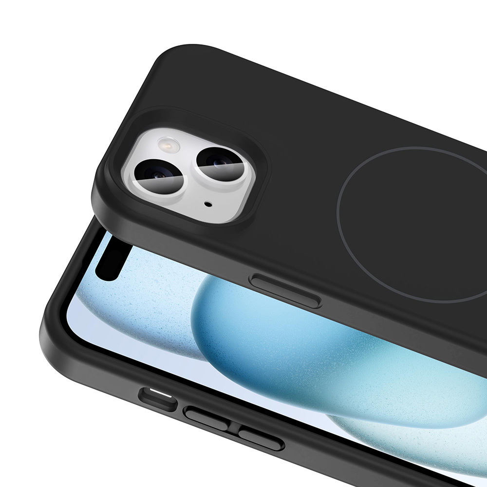 Apple iPhone 15 Case Magsafe Charging Featured Liquid Technology Erasable Hard Zore Kivi Cover - 24