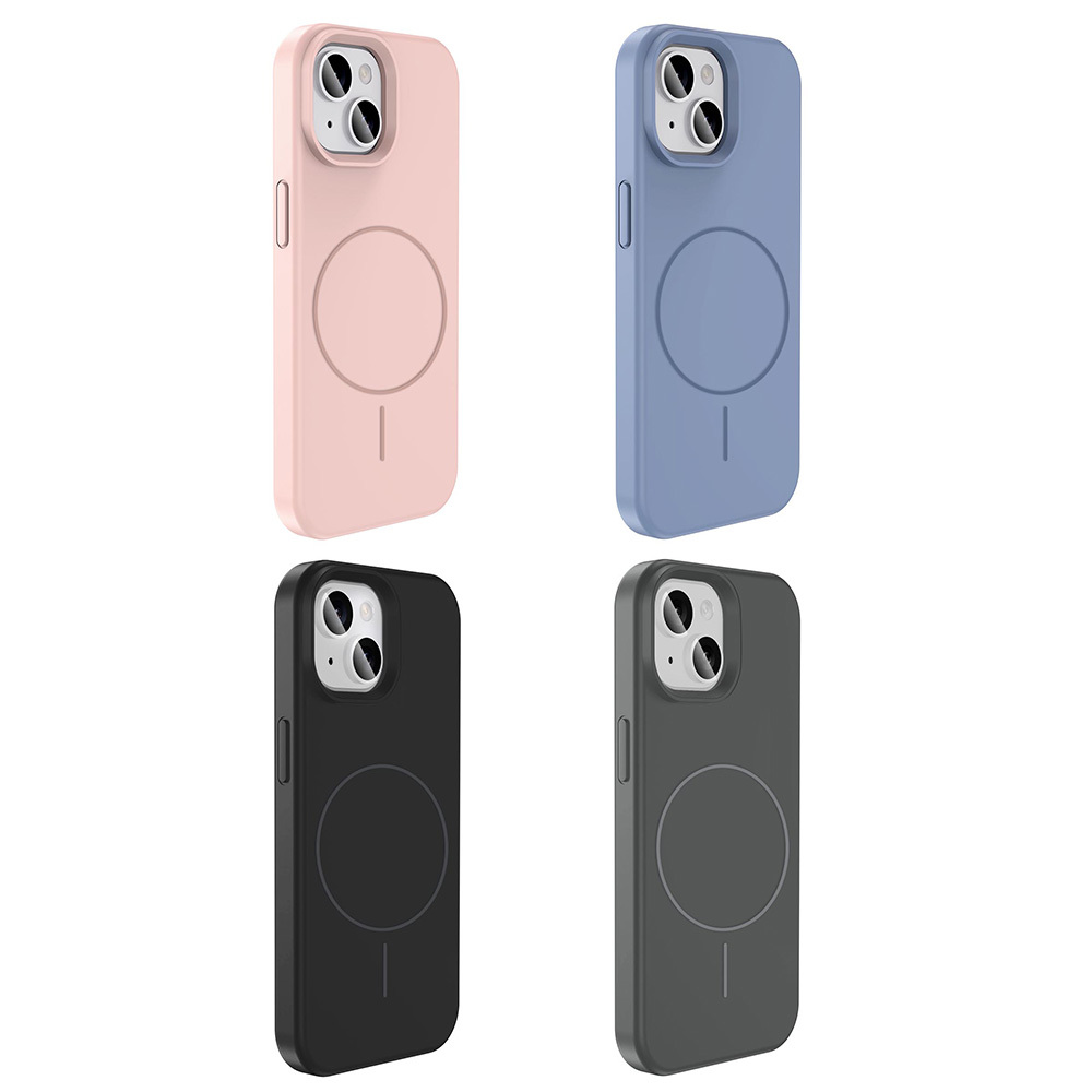 Apple iPhone 15 Case Magsafe Charging Featured Liquid Technology Erasable Hard Zore Kivi Cover - 18