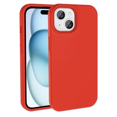 Apple iPhone 15 Case Magsafe Charging Featured Liquid Technology Erasable Hard Zore Kivi Cover Red