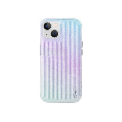 Apple iPhone 15 Case Shining Back Surface Coehl Linear Cover Purple