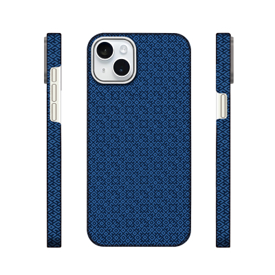 Apple iPhone 15 Case with M-Safe Charging Feature, Zore Paris Vax Hard PC Cover Navy blue
