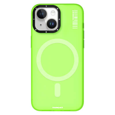 Apple iPhone 15 Case Youngkit Hidden Sand Series Cover with Magsafe Charging Feature Green