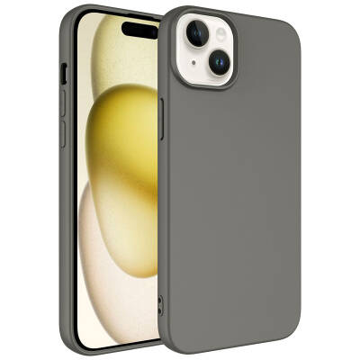 Apple iPhone 15 Case Zore LSR Launch Cover Titanyum