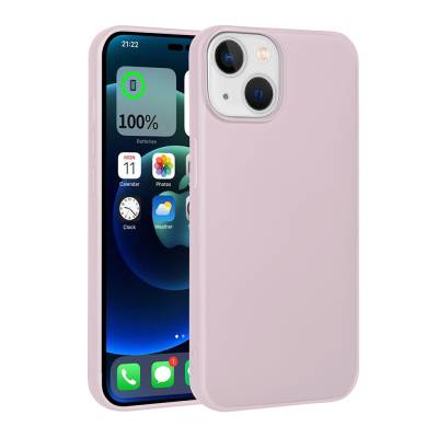 Apple iPhone 15 Case Zore Premier Silicone Cover Rose Gold