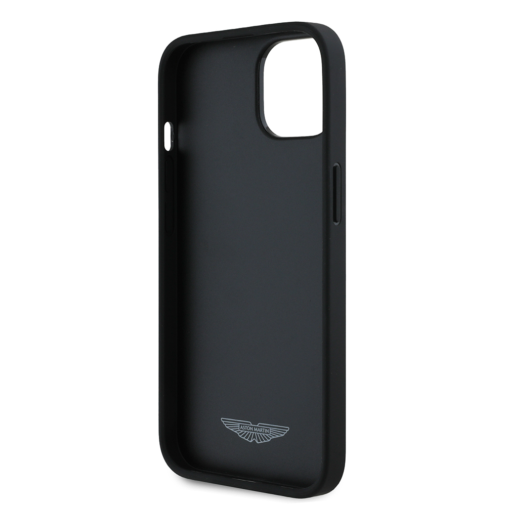Apple iPhone 15 Kılıf Aston Martin Orjinal Lisanslı Victory Dizayn PU Deri Metal Logolu Kapak - 8