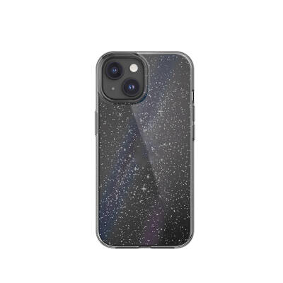 Apple iPhone 15 Kılıf Çift Katmanlı IMD Baskılı Bumper Lisanslı Switcheasy Cosmos Nebula Kapak Renksiz