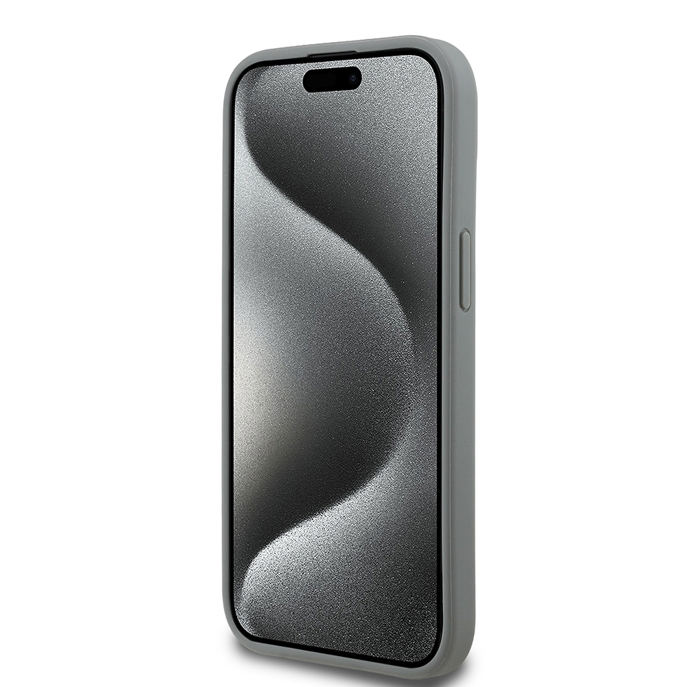 Apple iPhone 15 Kılıf Guess Orjinal Lisanslı Taşlı Arka Yüzey Üçgen Logolu Kapak - 16