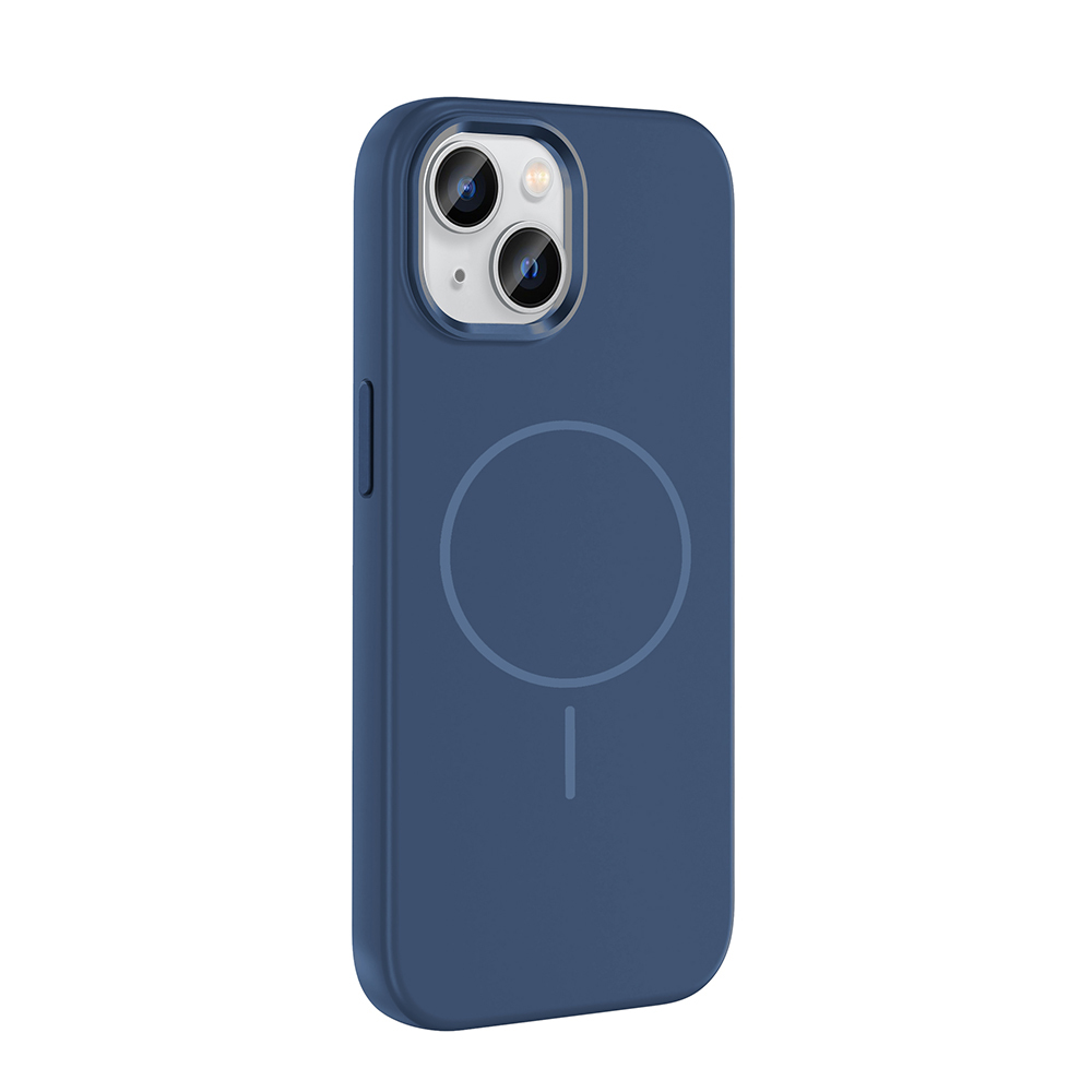 Apple iPhone 15 Kılıf M-Safe Şarj Özellikli Metal Kamera Çerçeveli Zore Edi Silikon Kapak - 8