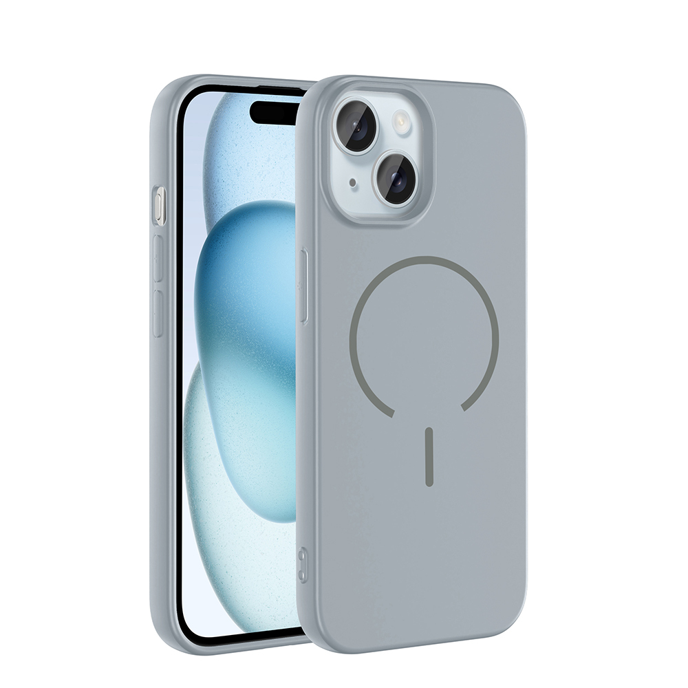 Apple iPhone 15 Kılıf M-safe Şarj Özellikli Zore Meta Kapak - 3