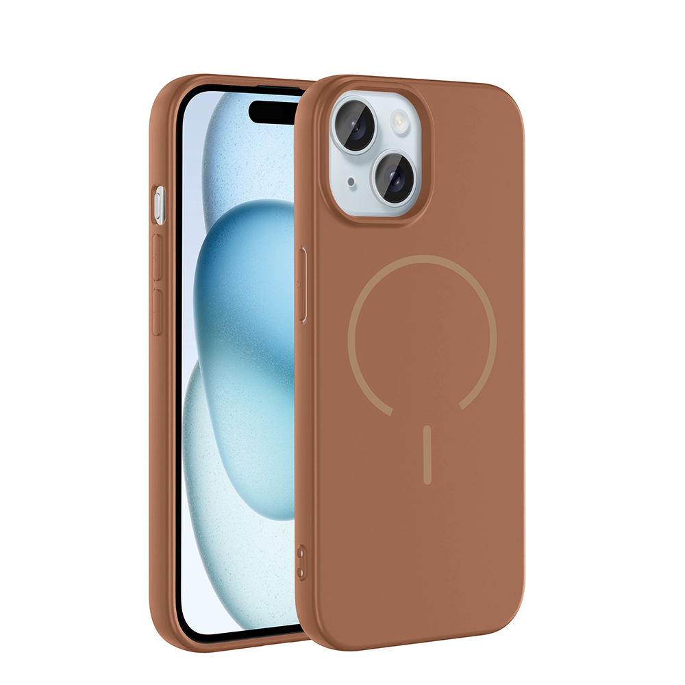 Apple iPhone 15 Kılıf M-safe Şarj Özellikli Zore Meta Kapak - 6