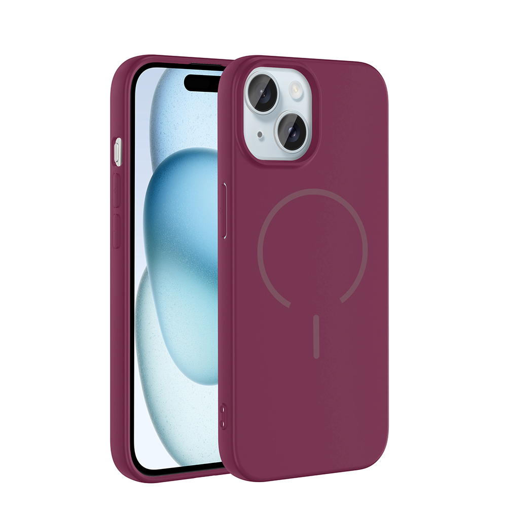 Apple iPhone 15 Kılıf M-safe Şarj Özellikli Zore Meta Kapak - 8