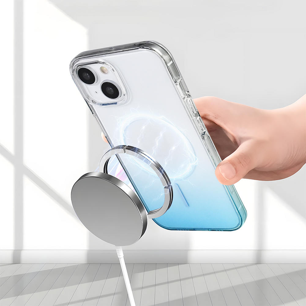 Apple iPhone 15 Kılıf M-Safe Şarj Özellikli Zore Septik Silikon Kapak - 25