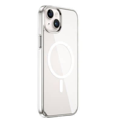 Apple iPhone 15 Kılıf Wiwu FYY-014 Magsafe Şarj Özellikli Şeffaf Kapak Renksiz
