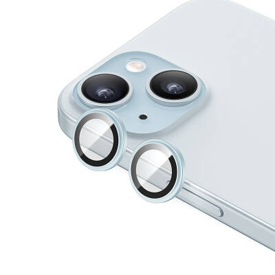 Apple iPhone 15 Plus ​Benks King Kong Corning Kamera Lens Koruyucu Mavi