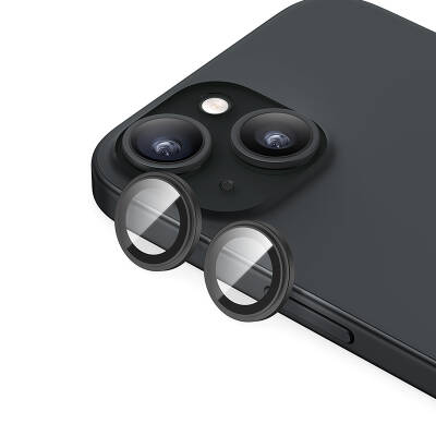Apple iPhone 15 Plus ​Benks King Kong Corning Kamera Lens Koruyucu Siyah