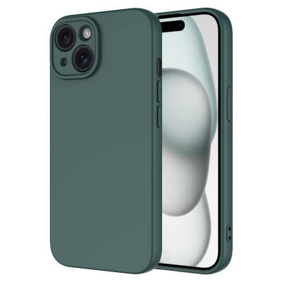 Apple iPhone 15 Plus Case Zore Mara Launch Cover Dark Green