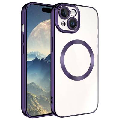 Apple iPhone 15 Plus Case Zore Setro Silicone with Magsafe Wireless Charging Feature Derin Mor