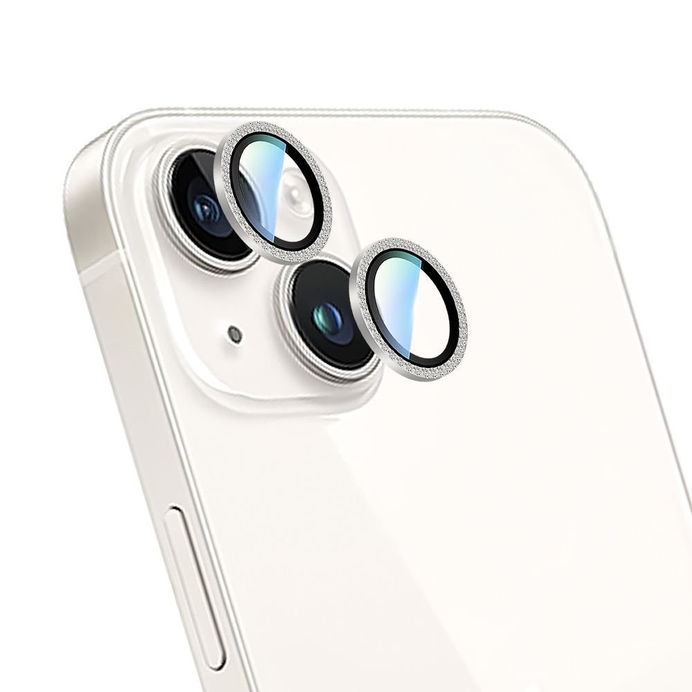 Apple iPhone 15 Plus CaseWorld Alloy Sparkling Diamond Serisi Taşlı Lens Koruyucu - 7