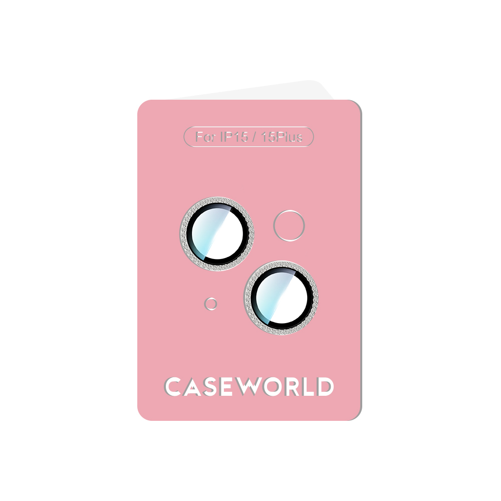 Apple iPhone 15 Plus CaseWorld Alloy Sparkling Diamond Serisi Taşlı Lens Koruyucu - 8