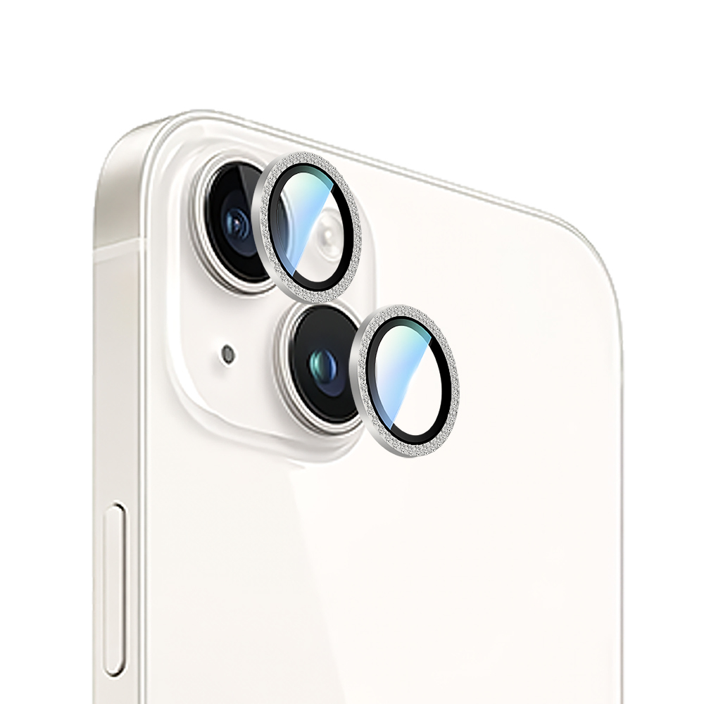 Apple iPhone 15 Plus CaseWorld Alloy Sparkling Diamond Serisi Taşlı Lens Koruyucu - 10