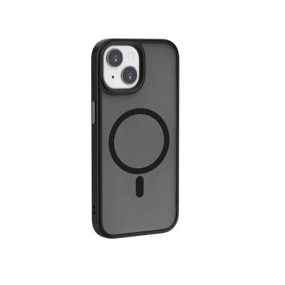 Apple iPhone 15 Plus Kılıf Wiwu FGG-011 Magsafe Şarj Özellikli Kamera Korumalı Kapak Siyah