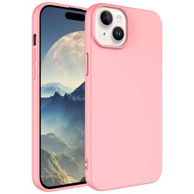 Apple iPhone 15 Plus Kılıf Zore LSR Lansman Kapak Pembe Açık