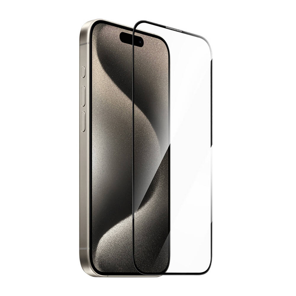 Apple iPhone 15 Plus Wiwu GT-014 Polimer Oleofobik Kaplama Şeffaf Pürüzsüz Temperli Cam Ekran Koruyucu 25'li Paket - 1