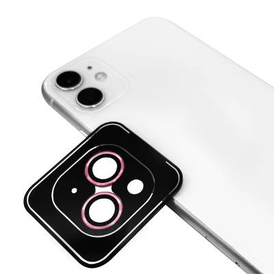 Apple iPhone 15 Plus Zore CL-11 Safir Parmak İzi Bırakmayan Anti-Reflective Kamera Lens Koruyucu Pembe