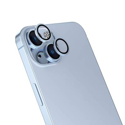 Apple iPhone 15 Plus Zore CL-13 Camera Lens Protector Baby Blue