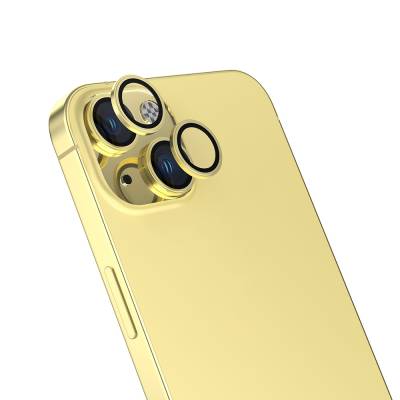 Apple iPhone 15 Plus Zore CL-13 Camera Lens Protector Yellow