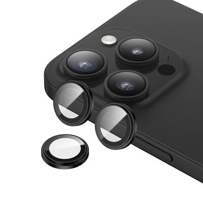 Apple iPhone 15 Pro ​Benks King Kong Corning Kamera Lens Koruyucu Siyah