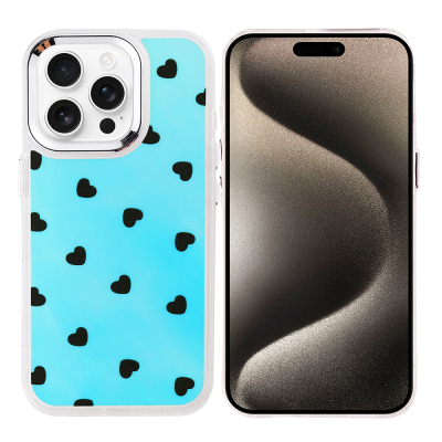 Apple iPhone 15 Pro Case Airbag Design Zore Hadra Cover Kalp