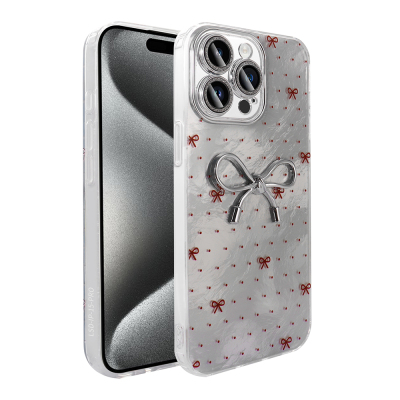 Apple iPhone 15 Pro Case Camera Protection Figured Zore Ponti Silicone Cover Açık Mavi
